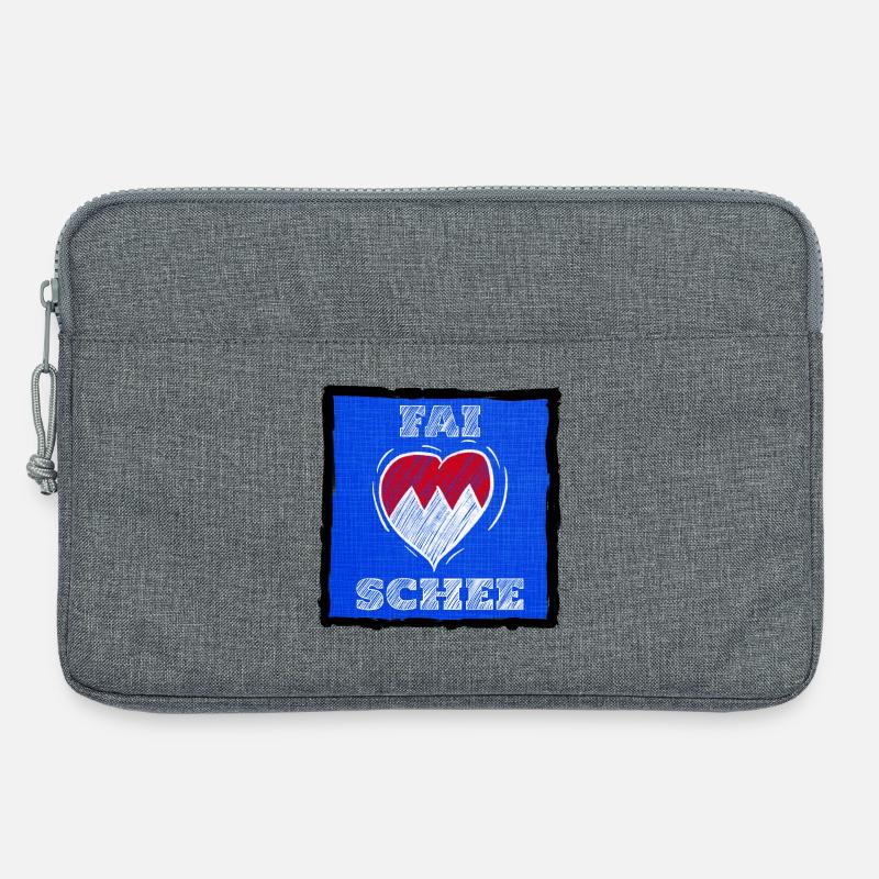 FAI SCHEE - Franconian dialect is nice. - Laptop bag 13" - heather grey