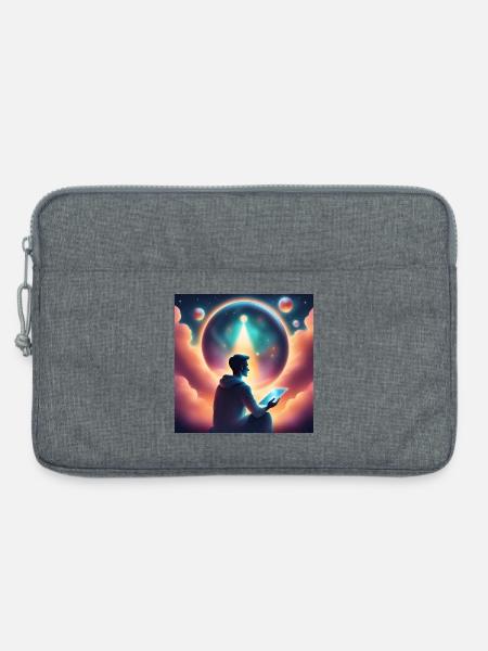 Die zukünftige Meditation vorhersagen - Laptoptasche 13" - Grau meliert
