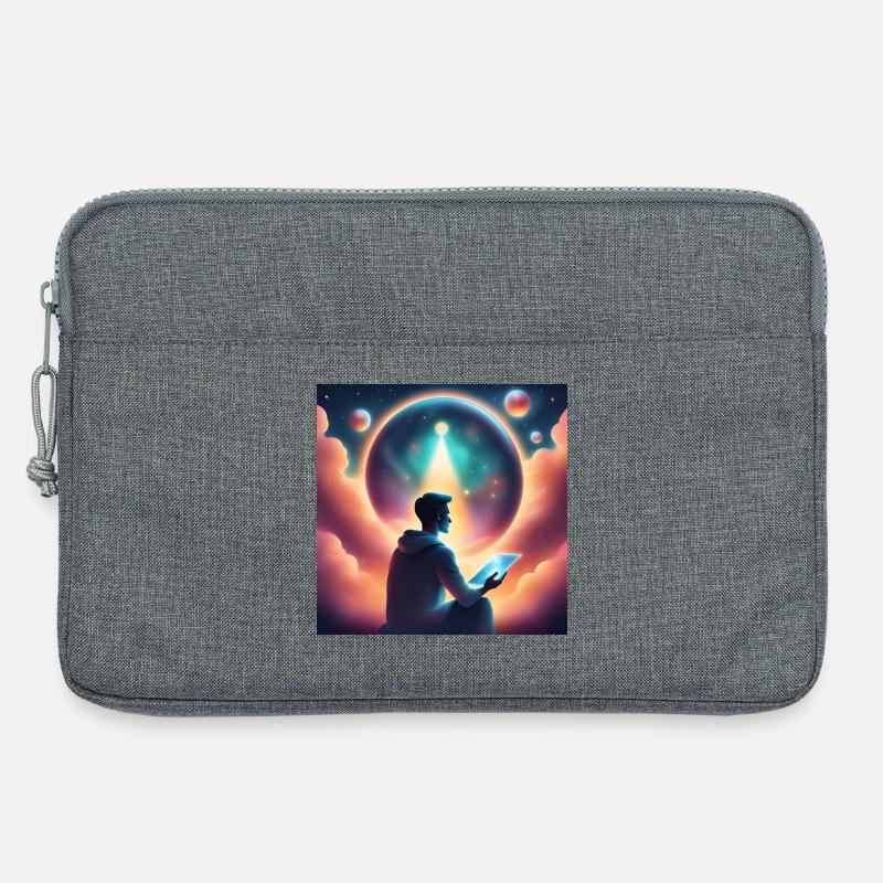 Predicting the future meditation - Laptop bag 13" - heather grey