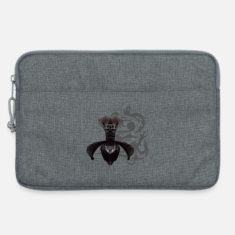 orchideen, tribals, gothic designs - Laptoptasche 13" - Grau meliert