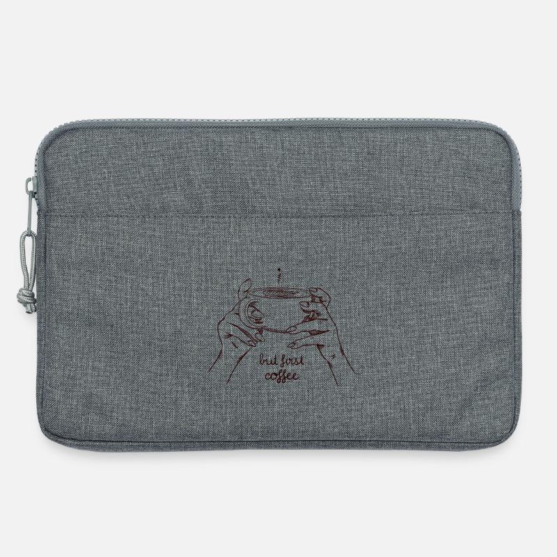 But first coffee - Laptoptasche 13" - Grau meliert