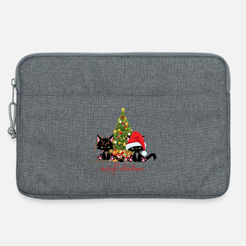 Weihnachten Katzen - Laptoptasche 13" - Grau meliert