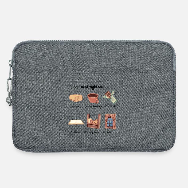 What I need right now... - Laptoptasche 13" - Grau meliert