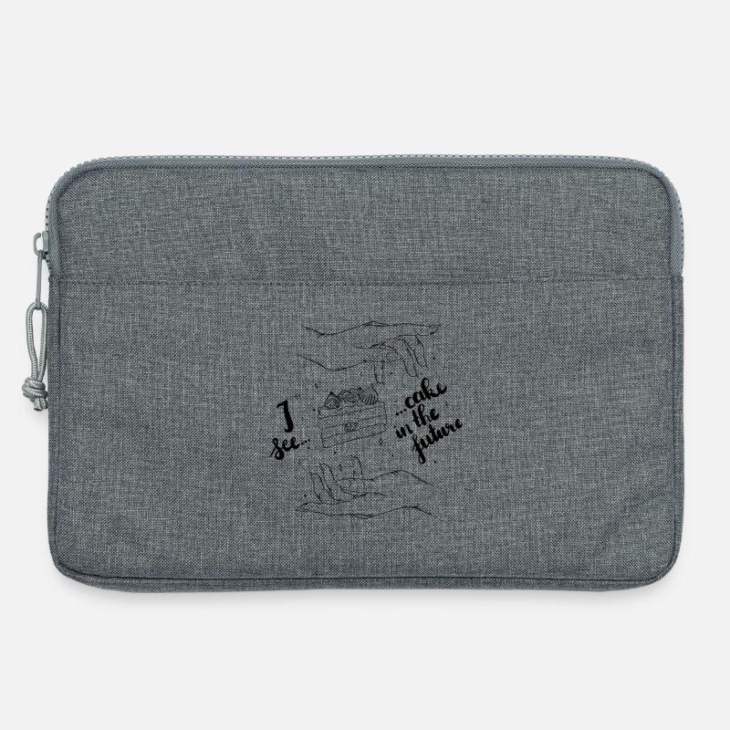 I see... cake in the future - Laptoptasche 13" - Grau meliert