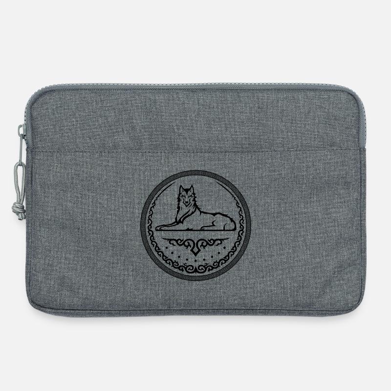 Wolf des Kaukasus - Laptoptasche 13" - Grau meliert