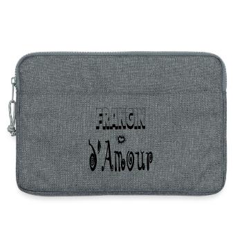 Frangin Amour Cœur Frère - Sacoche pour ordinateur portable 13 pouces - gris chiné - Devant