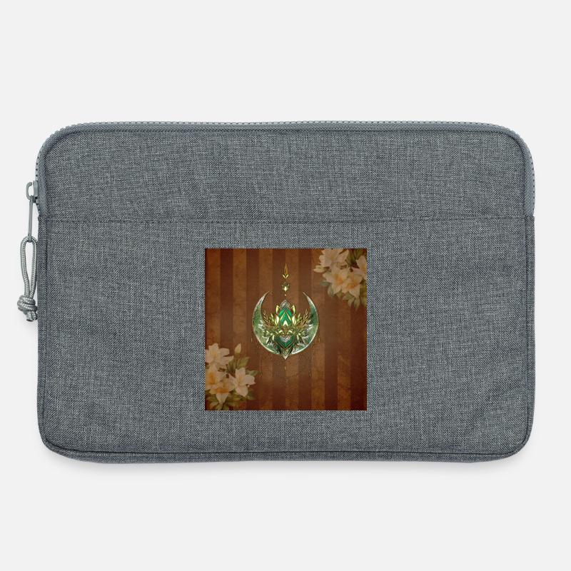 Wunderschöne und elegante Lotusblume - Laptoptasche 13" - Grau meliert