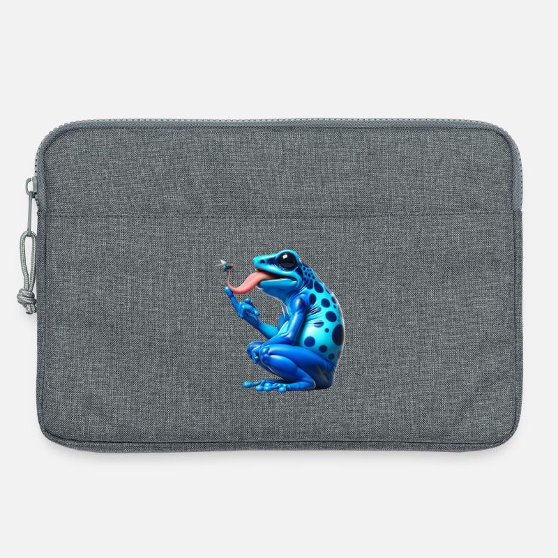 Pfeilgiftfrosch Frosch - Laptoptasche 13" - Grau meliert