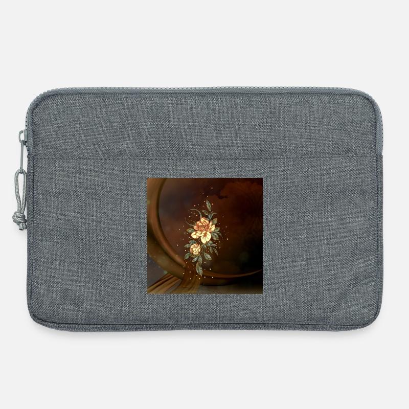 Wunderbare, elegante Blume. - Laptoptasche 13" - Grau meliert