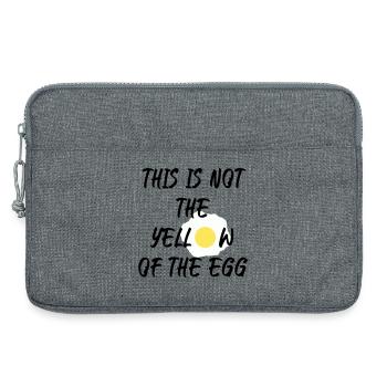This is not the yellow of the egg - Laptoptasche 13" - Grau meliert - Vorne