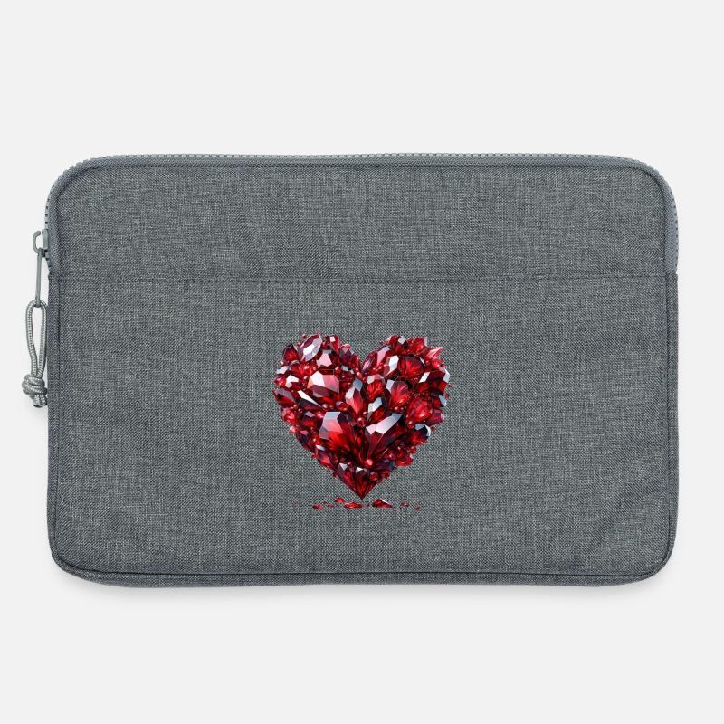 Ruby Love T-Shirt - Laptoptasche 13" - Grau meliert