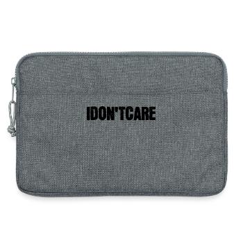 Je ne me soucie pas de la déclaration - Sacoche pour ordinateur portable 13 pouces - gris chiné - Devant