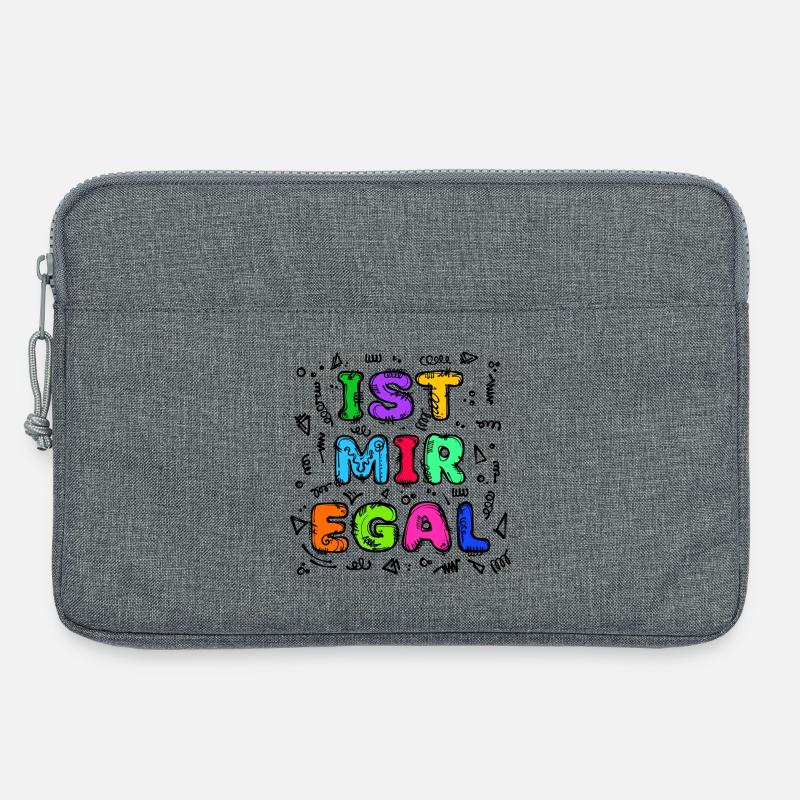 Is Mir Egal Chill Statement Gleichgültig - Laptoptasche 13" - Grau meliert