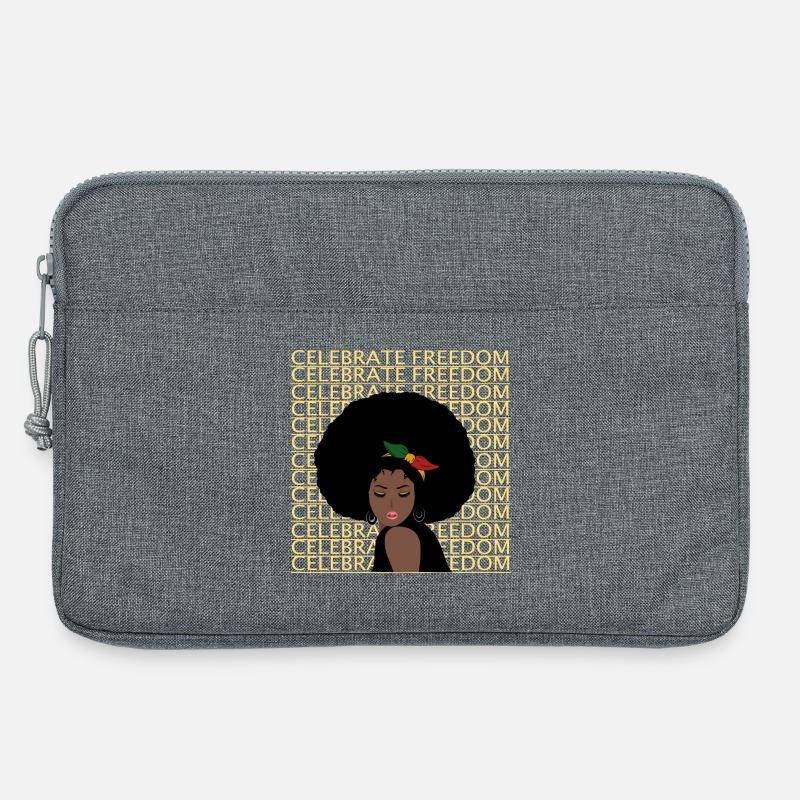 Juneteenth Freiheitstag - Laptoptasche 13" - Grau meliert