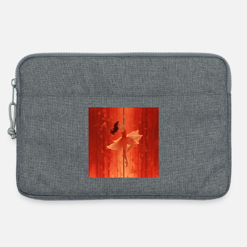 Eine Prinzessin an der Pole - Laptoptasche 13" - Grau meliert