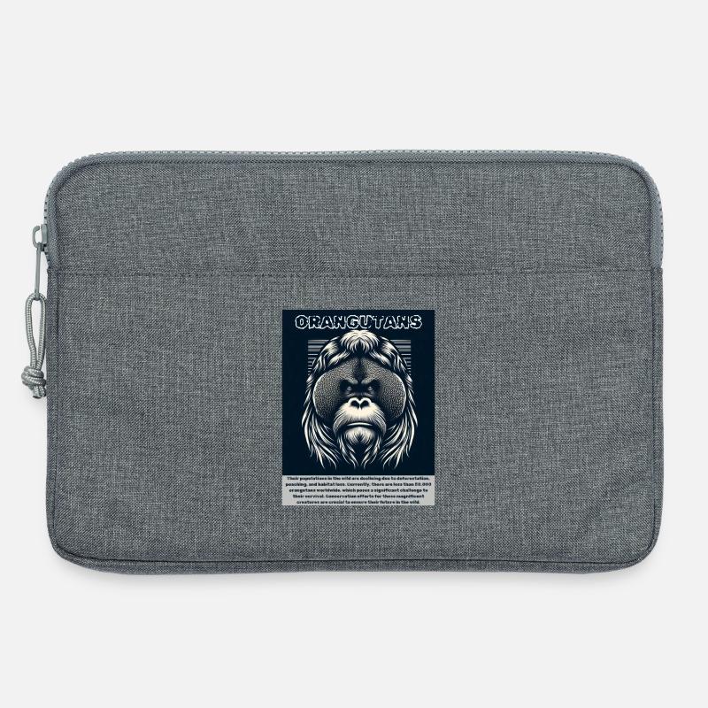 Orangutans - Laptop bag 13" - heather grey