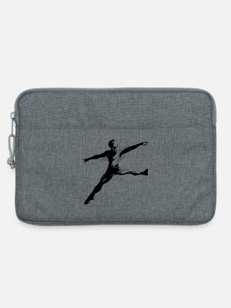 Ballett Junge Zeichnung - Laptoptasche 13" - Grau meliert