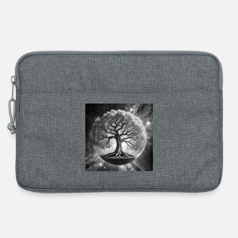 Der Kosmische Yggdrasil - Laptoptasche 13" - Grau meliert
