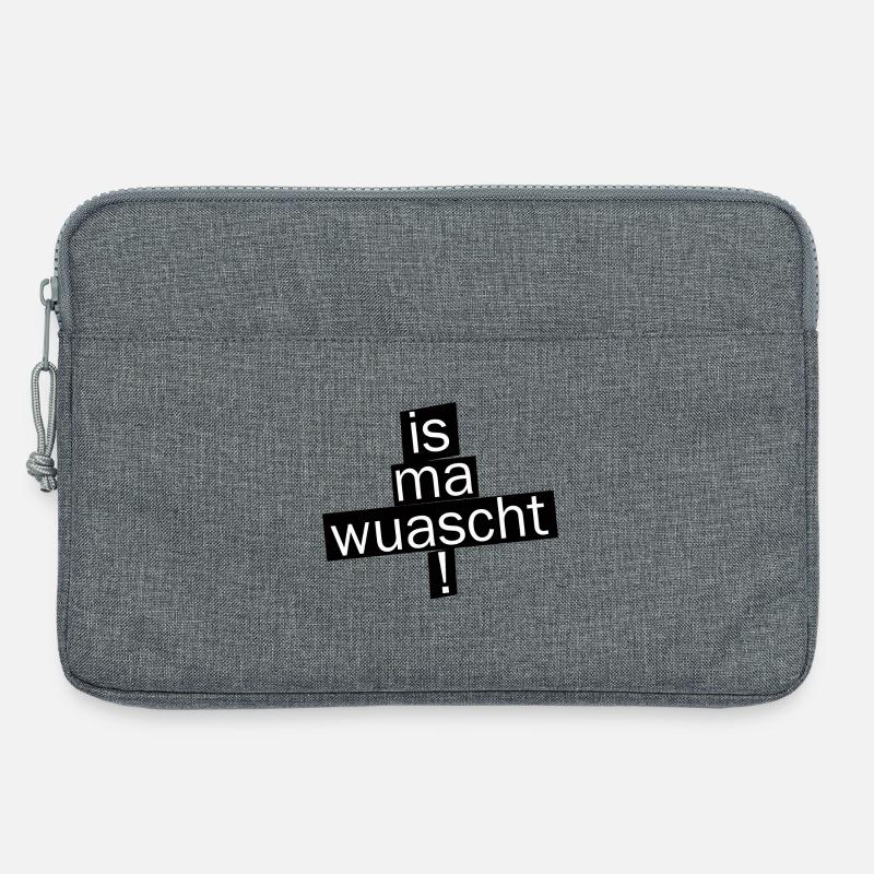 WhatsApp Fragmented Typography - Laptoptasche 13" - Grau meliert