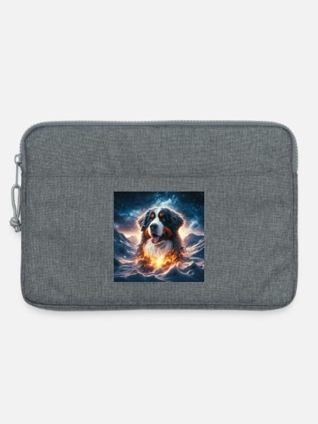 Berner Sennenhund - Laptoptasche 13" - Grau meliert