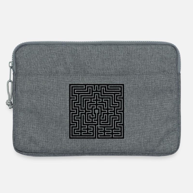 Labyrinth - Laptop bag 13" - heather grey