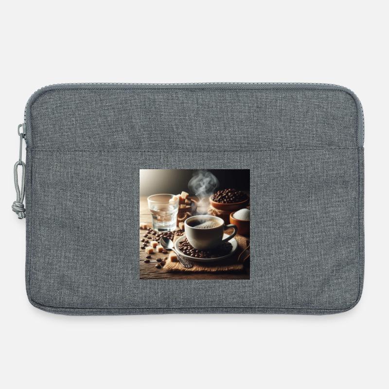 Tasse Kaffee - Laptoptasche 13" - Grau meliert