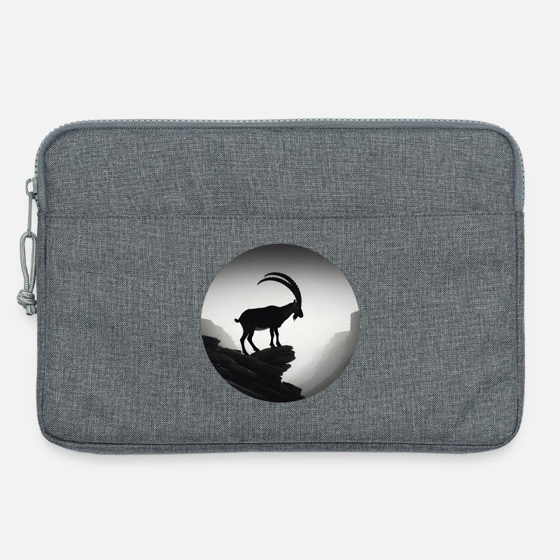 Steinbock - Laptoptasche 13" - Grau meliert