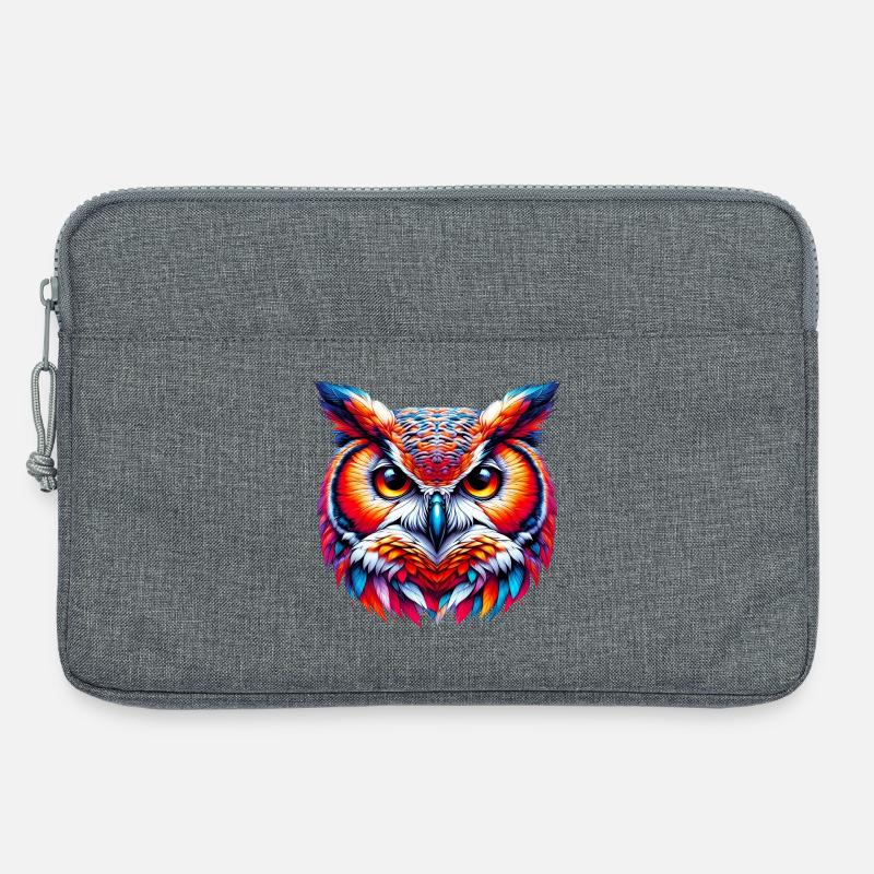 Eule - Laptoptasche 13" - Grau meliert