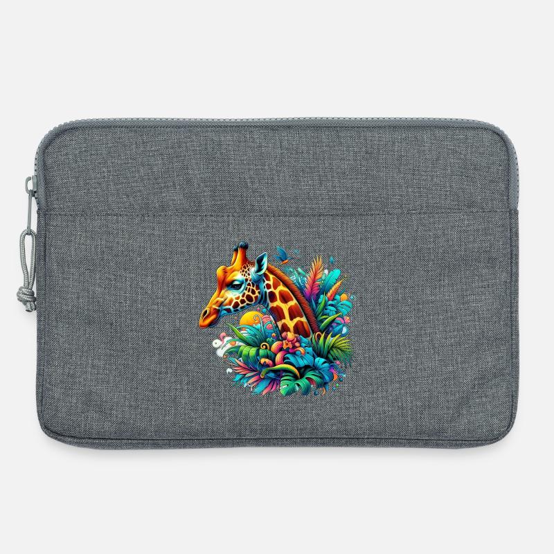 Giraffe - Laptoptasche 13" - Grau meliert