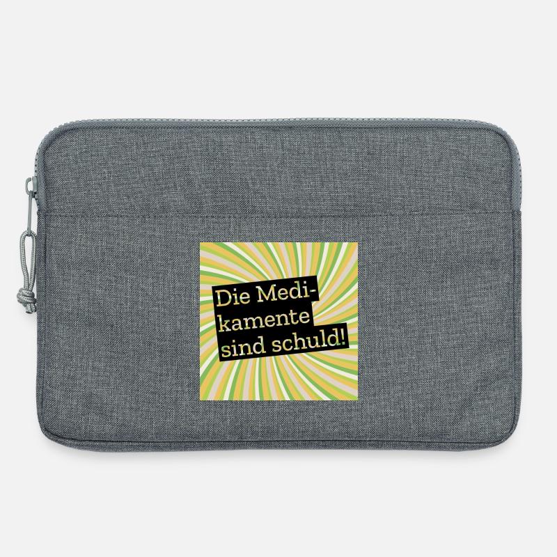 Die Medikamente sind schuld - Laptoptasche 13" - Grau meliert
