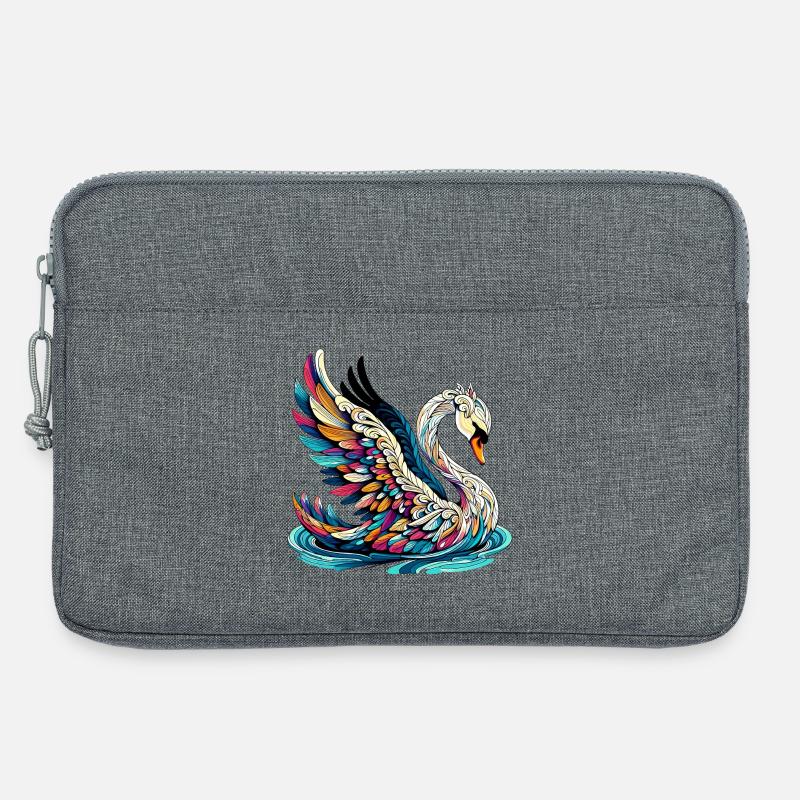 Schwan - Laptoptasche 13" - Grau meliert
