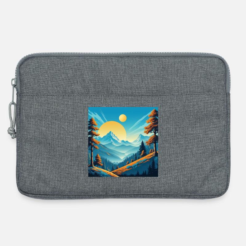 Zwei Sonnen - Laptoptasche 13" - Grau meliert