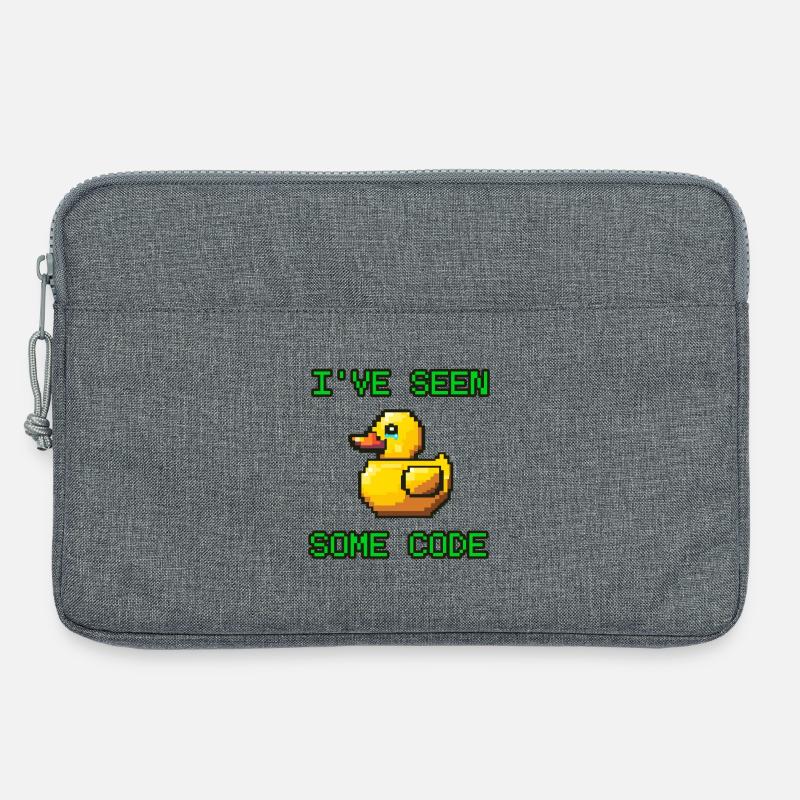Pixel Duck I’ve Seen Some Code - Laptop bag 13" - heather grey