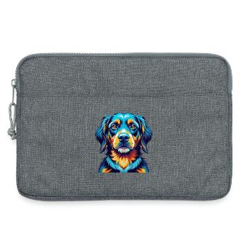 Eurohound Dog Breed Colorful Cartoon Kawaii - Laptop bag 13" - heather grey - Front