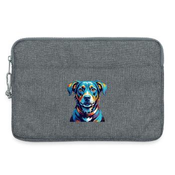 Labradinger Dog Breed Colorful Cartoon Kawaii - Laptop bag 13" - heather grey - Front