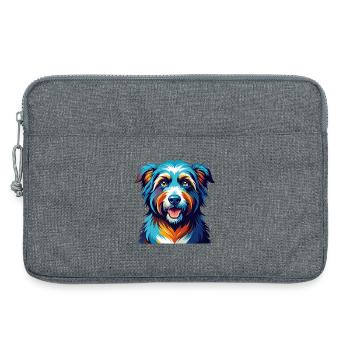 Romanian Sheepdog Breed Colorful Cartoon Kawaii - Laptop bag 13" - heather grey - Front