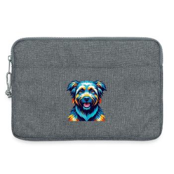 Romanian Mioritic Dog Breed Cartoon Kawaii - Laptop bag 13" - heather grey - Front