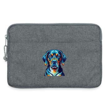 Serbischer Windhund Rasse Bunte Karikatur Kawaii - Laptoptasche 13" - Grau meliert - Vorne