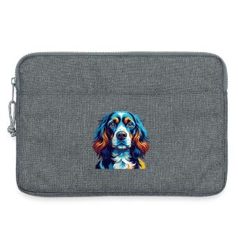 Spaniel Hunderasse Bunt Karikatur Kawaii - Laptoptasche 13" - Grau meliert - Vorne
