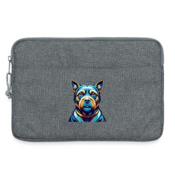 Tosa Chien Race Coloré Aquarelle Dessin Animé Kawaii - Sacoche pour ordinateur portable 13 pouces - gris chiné - Devant
