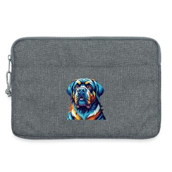 Transmontano Mastiff Hunderasse Karikatur Kawaii - Laptoptasche 13" - Grau meliert - Vorne