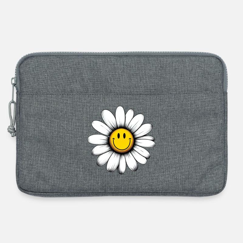 Gänseblümchen - Laptoptasche 13" - Grau meliert