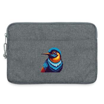 Kolibri Bunte Kawaii Cartoon Figur Haustier - Laptoptasche 13" - Grau meliert - Vorne