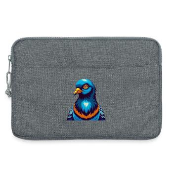 Pigeon Colorful Kawaii Cartoon Character Clipart - Laptop bag 13" - heather grey - Front