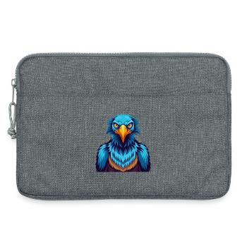 Vulture Coloré Kawaii Dessin Animé Personnage Clipart - Sacoche pour ordinateur portable 13 pouces - gris chiné - Devant