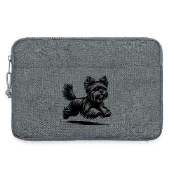 Yorkshire Terrier - Laptop bag 13" - heather grey - Front