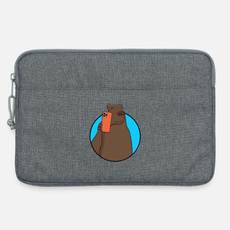 Capybara Social-Media-Influencer - Laptoptasche 13" - Grau meliert