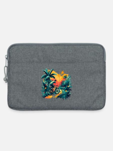 Radfahrer - Laptoptasche 13" - Grau meliert