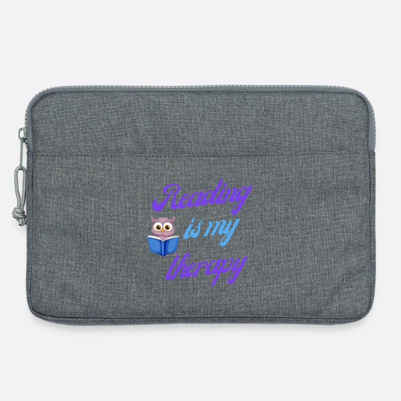 Reading therapy gift - Laptop bag 13" - heather grey