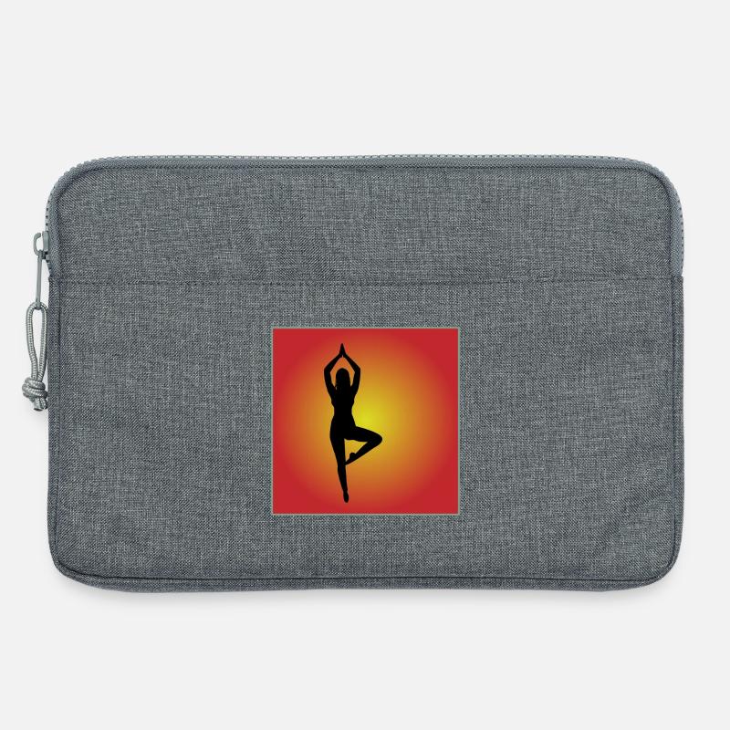 Silhouette Quadrat - Laptoptasche 13" - Grau meliert